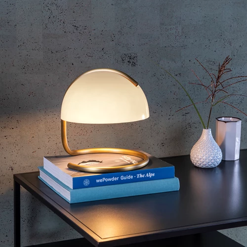 Lucide CATO - Tafellamp - Ø 23,5 cm - 1xE27 - Wit - sfeer 1